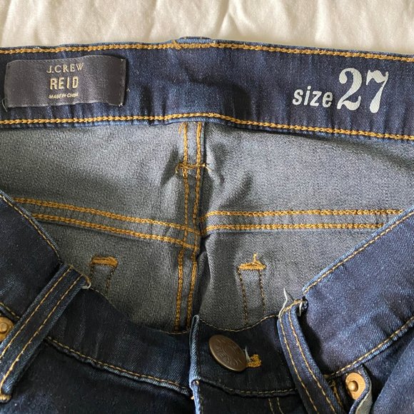 JCrew Women's Reid Straight Jeans - Dark Wash - Picture 3 of 3